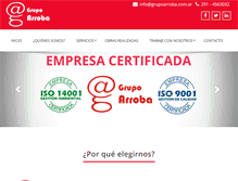 Tablet Screenshot of grupoarroba.com.ar